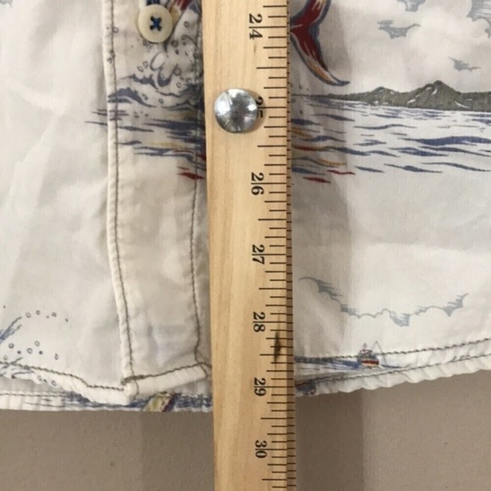 Tommy bahama 100% cotton button up short sleeve shirt with swordfish size M - Picture 8 of 13